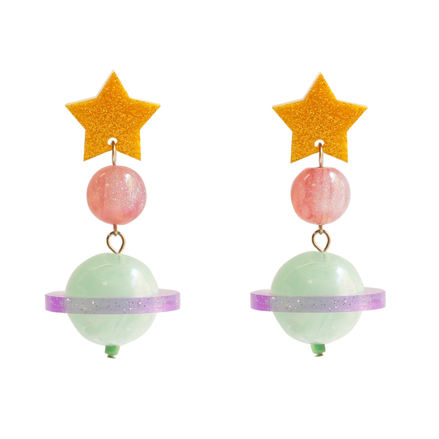 Sweet Galaxy Earrings by Laliblue | Space Adventures Collection