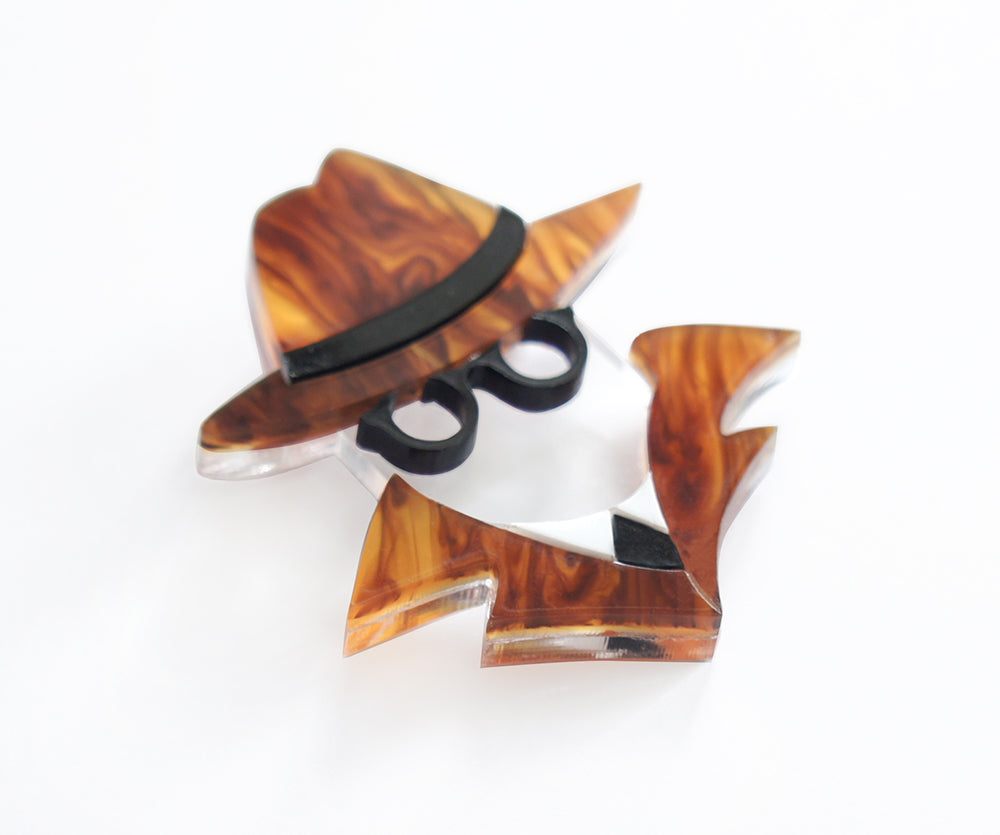 Invisible Man Brooch by Laliblue