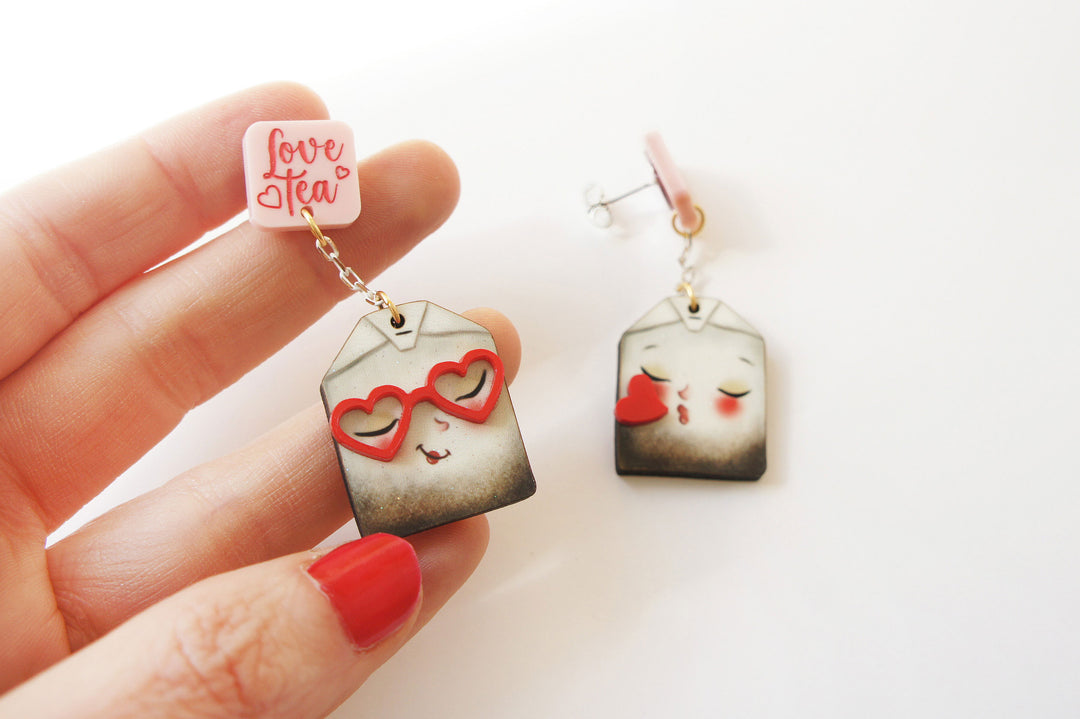 Love Letters Earrings by Laliblue - Rainbow