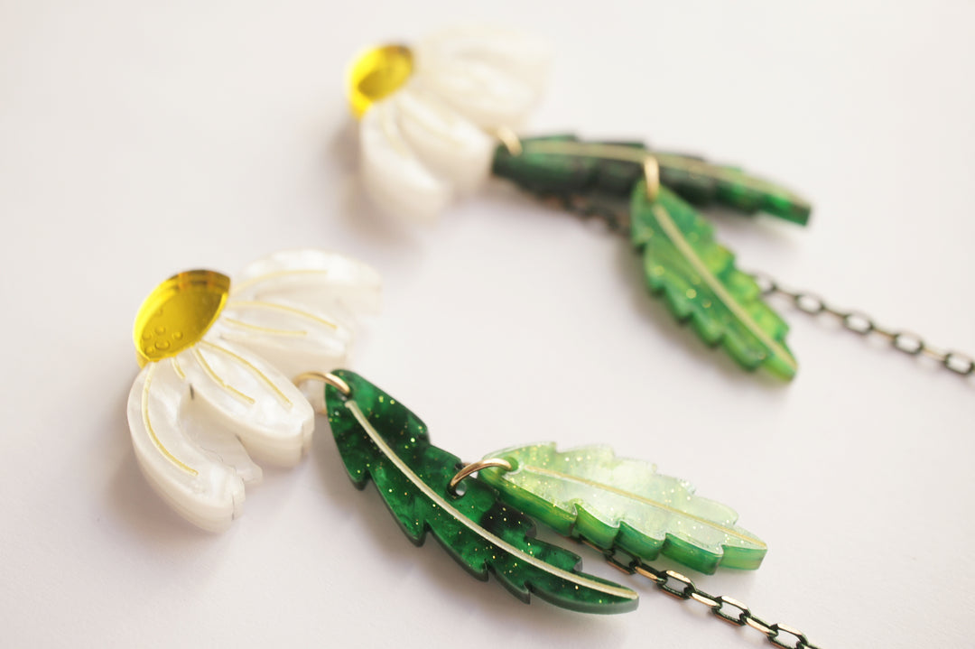 Wild Daisy Earrings by Laliblue, image 3