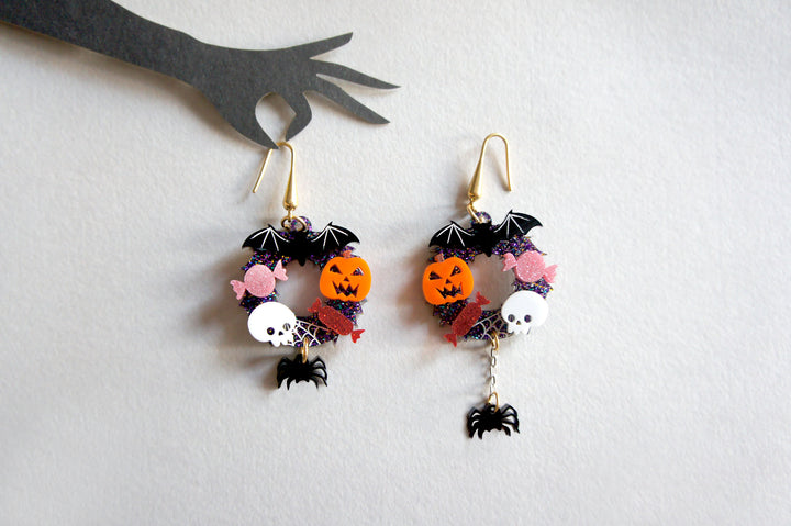 Halloween Crowns Earrings by Laliblue