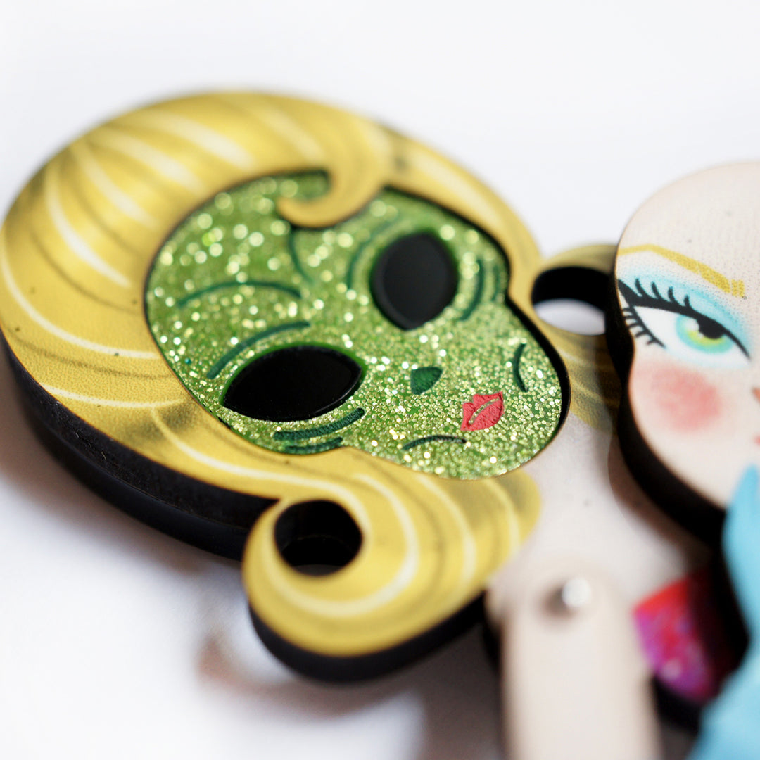 Martian Girl Brooch by Laliblue | Space Adventures Collection