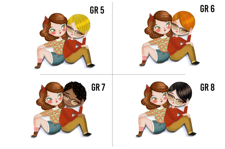 Puzzle with redhead girl brooch by Laliblue