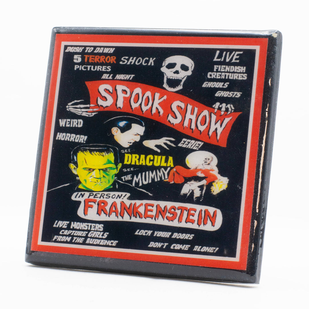 Vintage Halloween Spook Party Poster Coaster Set