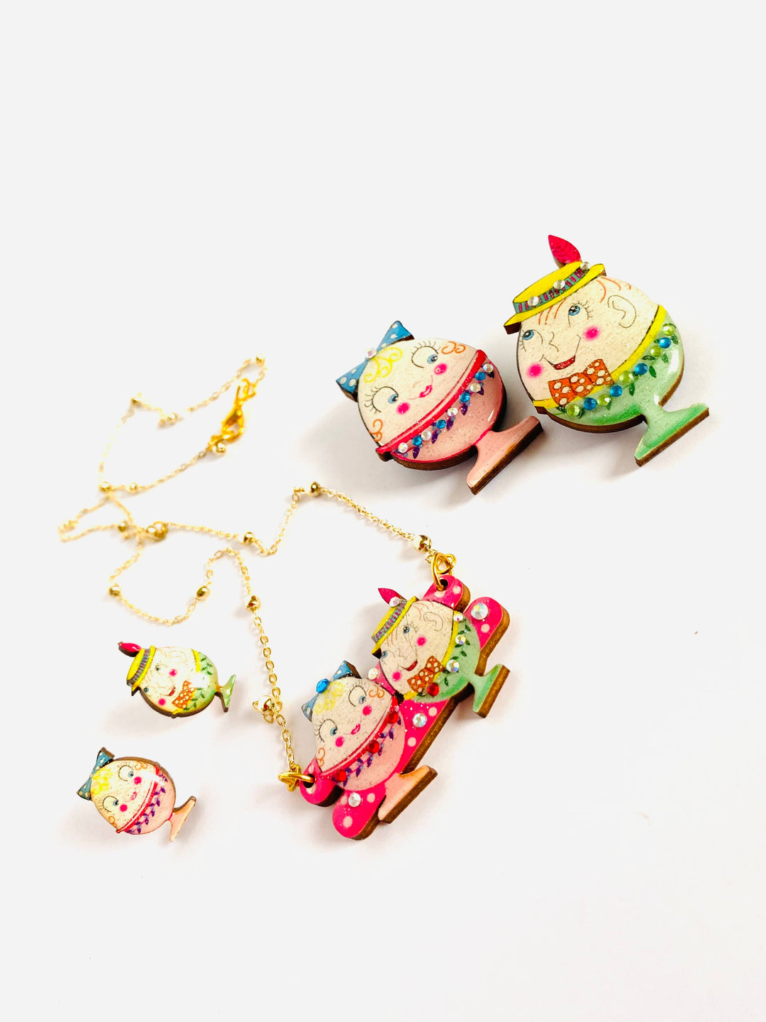 Easter Egg Cup Necklace by Rosie Rose Parker