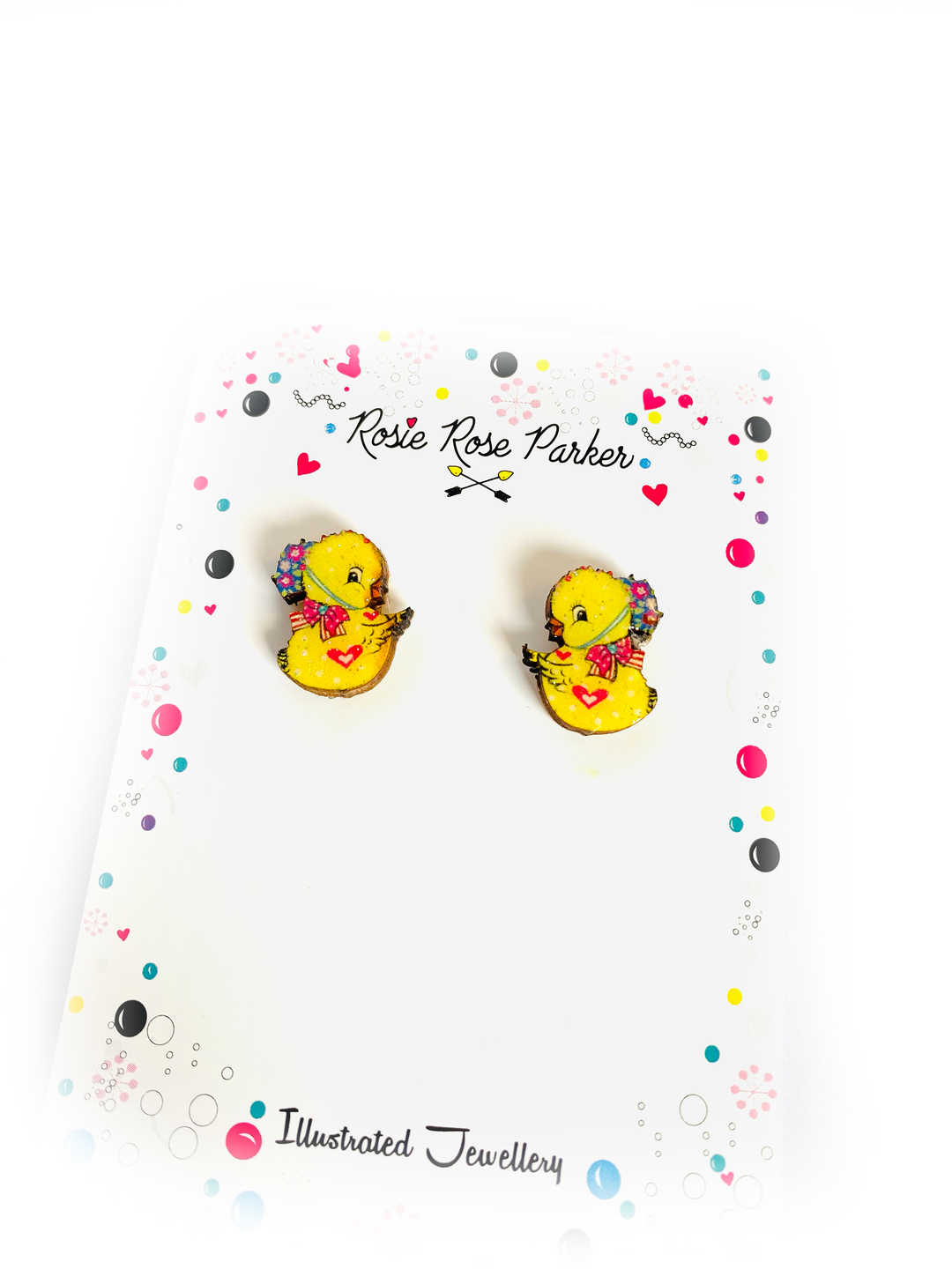 Little Chick Stud Earrings by Rosie Rose Parker