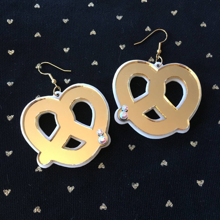 Mirrored Pretzel Earrings