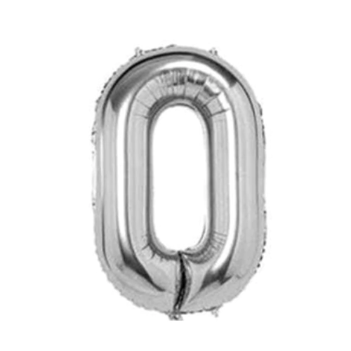 Silver Number Balloon Foil Balloon F07M1-79-0