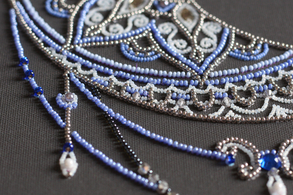 Bead Embroidery Kit - Moon pattern