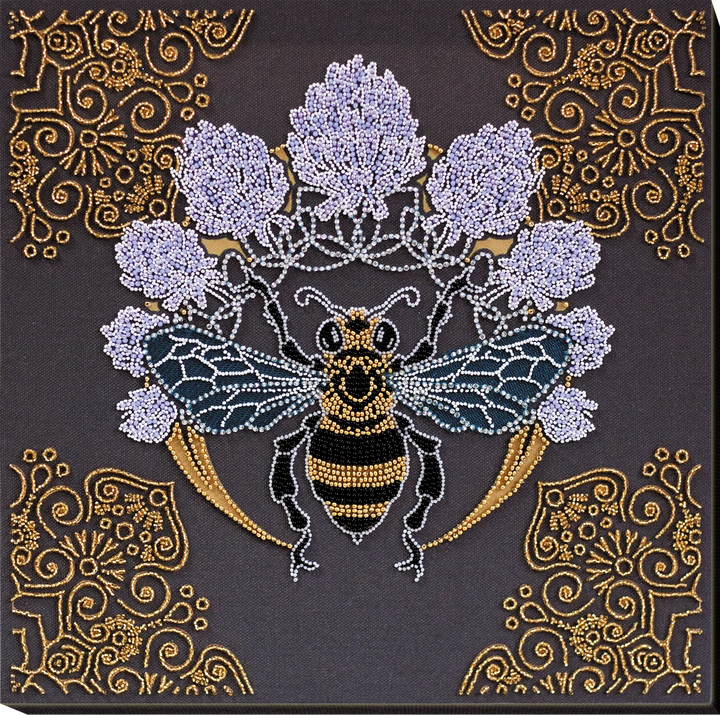 Bead Embroidery Kit - Bee in clover AB-831