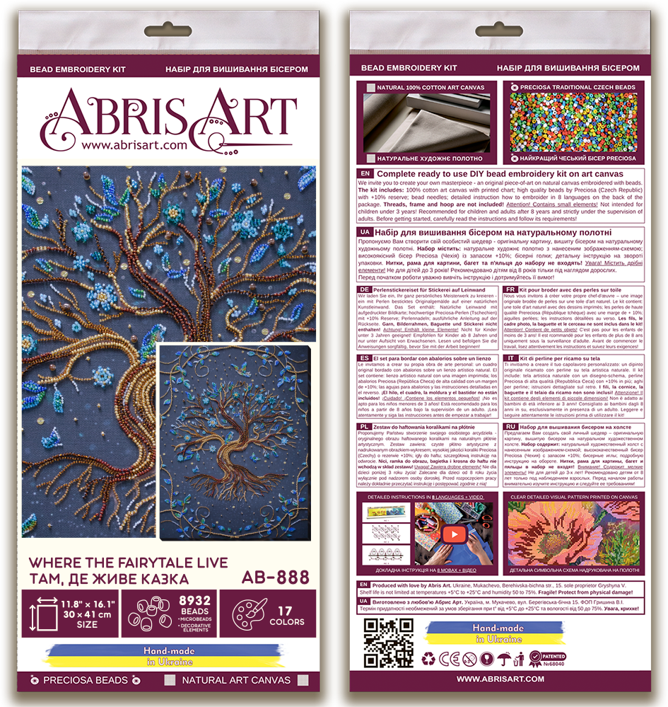 Bead Embroidery Kit - Where the fairytale live