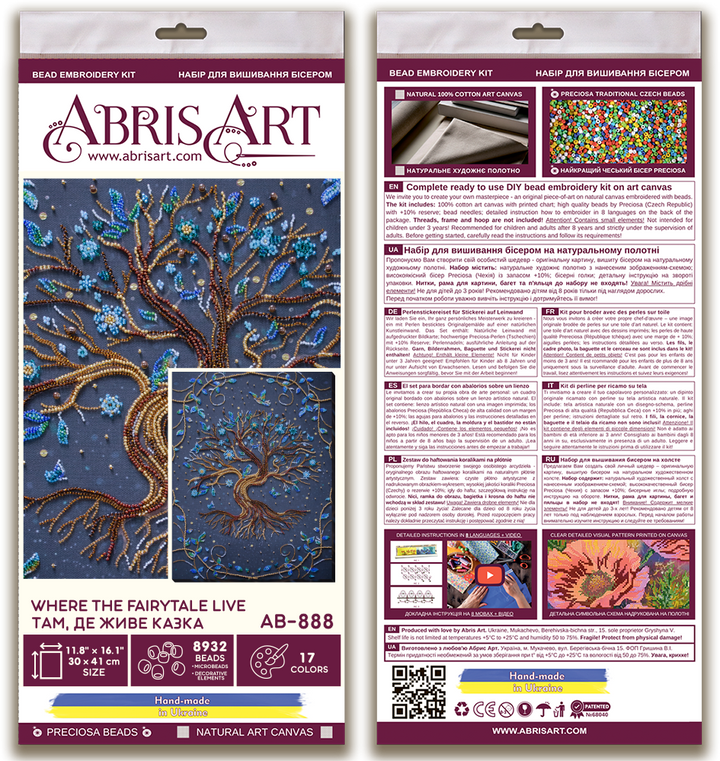 Bead Embroidery Kit - Where the fairytale live