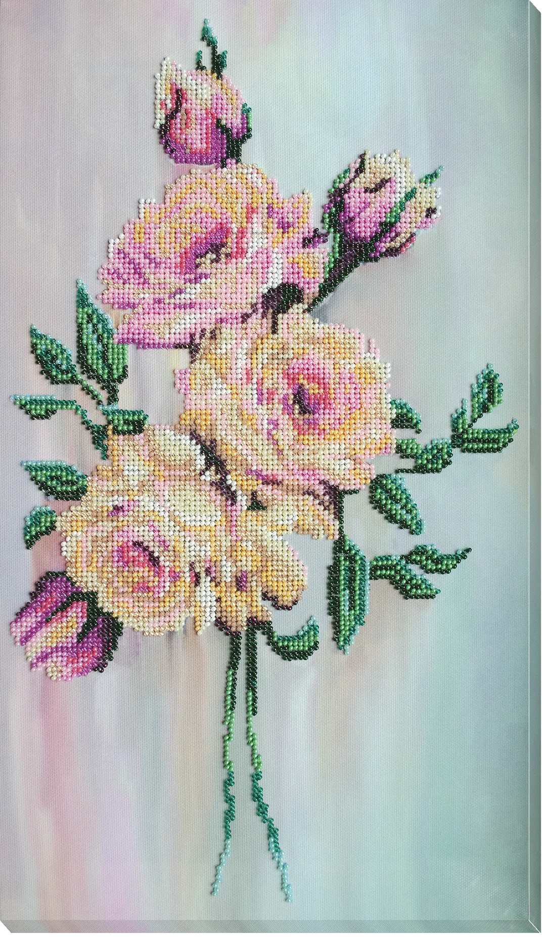 Bead Embroidery Kit - Gentle roses