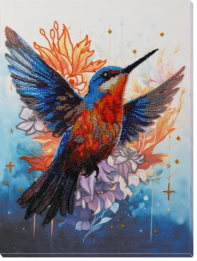 Bead Embroidery Kit A colorful flap of a wing AB-901