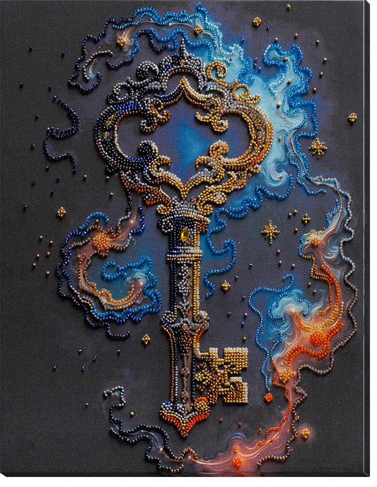 Bead Embroidery Kit - The key to happiness