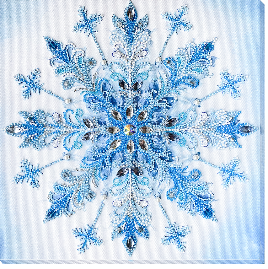 Frost Patterns Bead Embroidery Kit by Abris Art AB-963