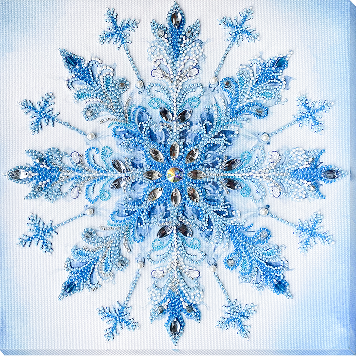 Frost Patterns Bead Embroidery Kit by Abris Art AB-963