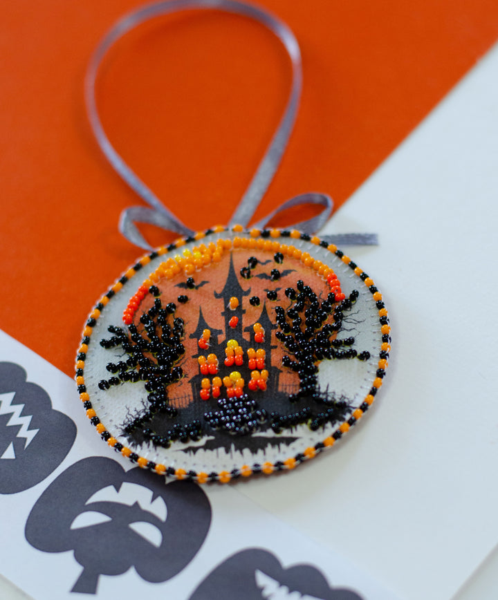 Mini Bead Embroidery Kit Decoration - Festive Halloween ABT-039
