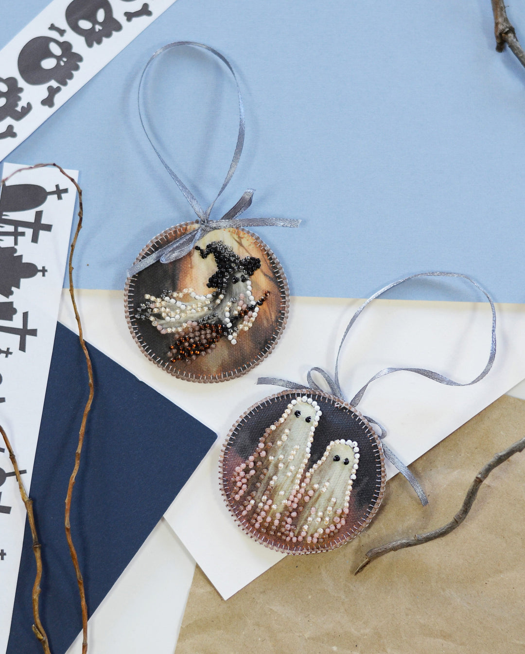 Mini Bead Embroidery Kit Decoration - Boo! ABT-042