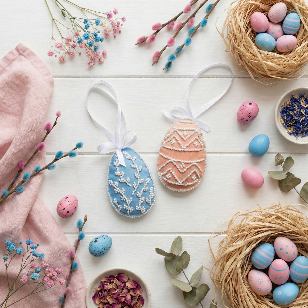 Easter Tenderness Bead Embroidery Decoration Kit by Abris Art ABT-057