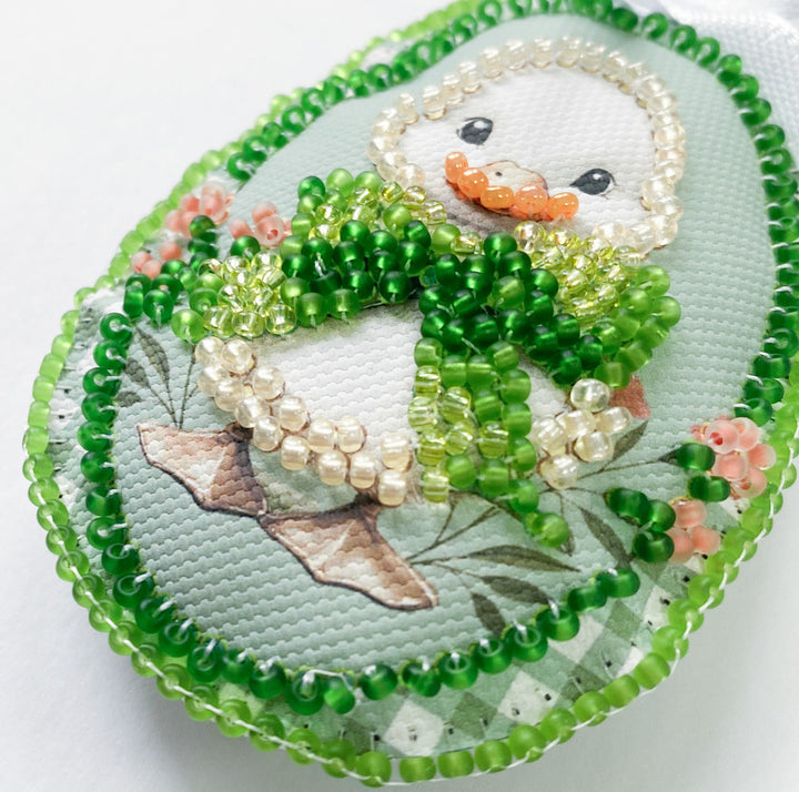Easter Guests Bead Embroidery Decoration Kit by Abris Art ABT-058