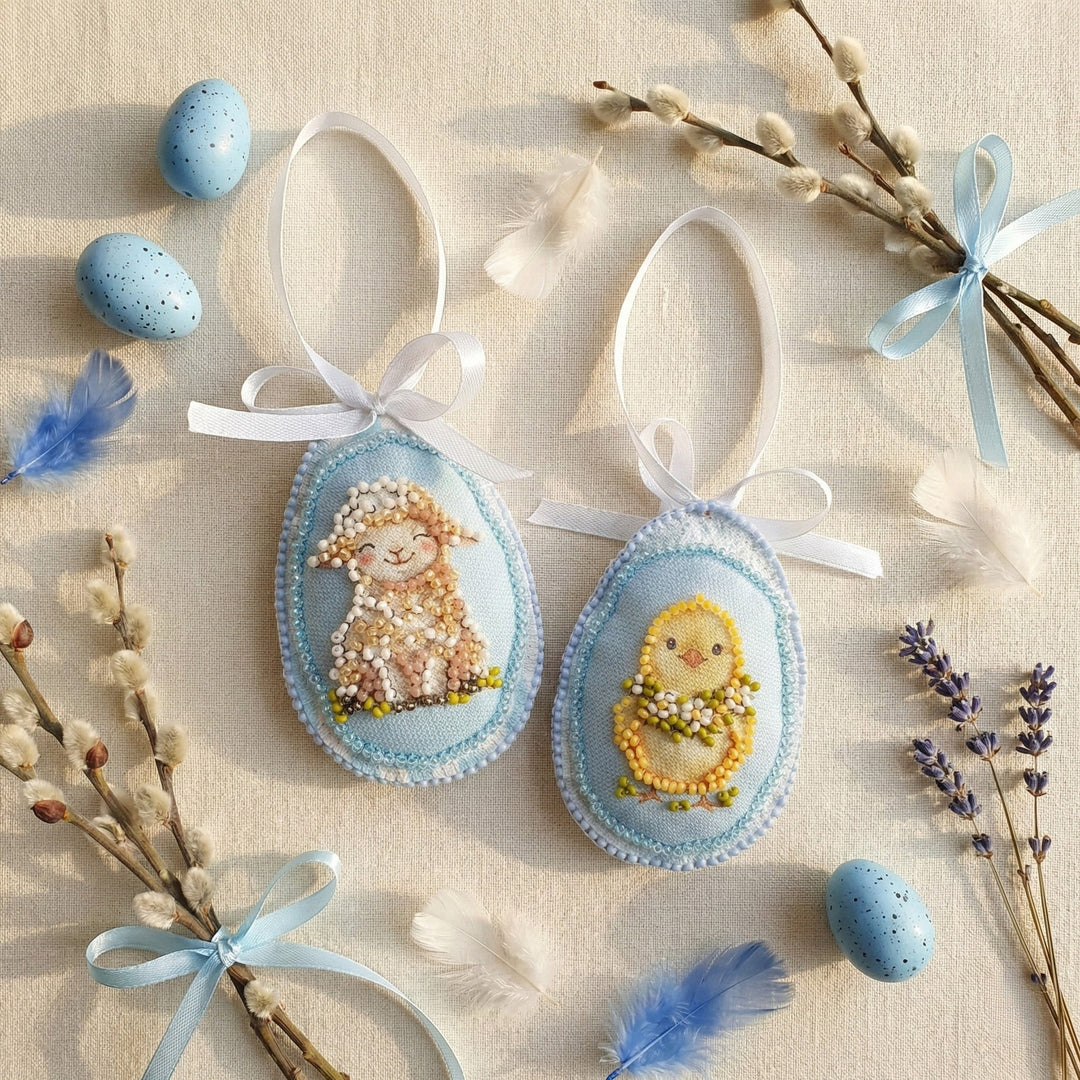 Easter Company Bead Embroidery Decoration Kit by Abris Art ABT-061