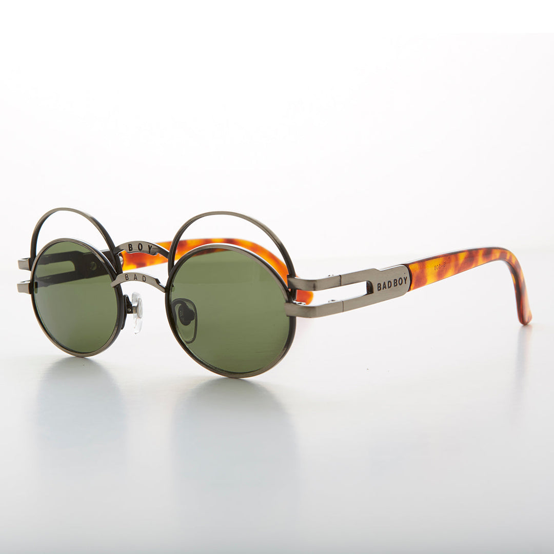 Futuristic Oval Sunglass with Double Eyelid - Ace
