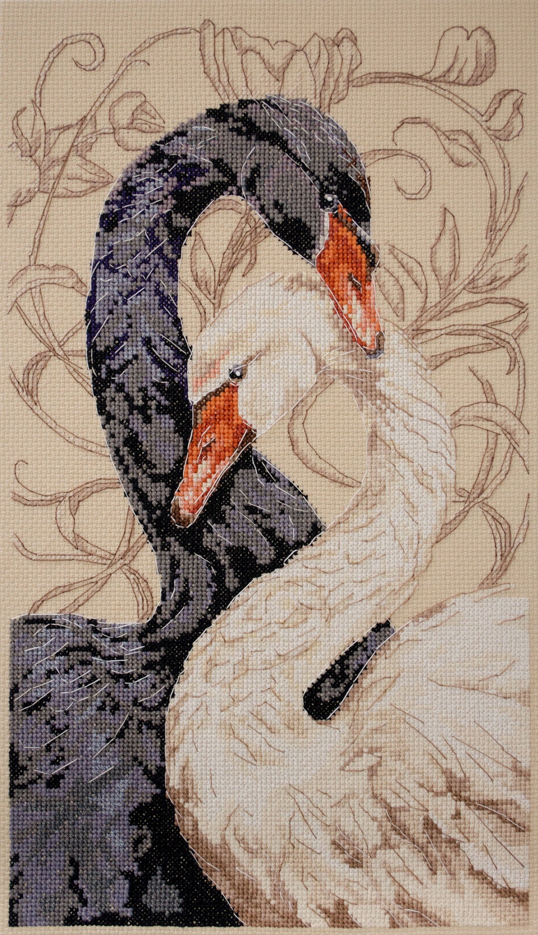 Cross-stitch kit - Swans of love AH-269