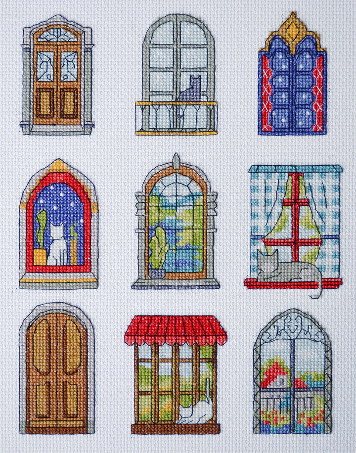 Cross-stitch kit - 9 little cozy tales AH-284