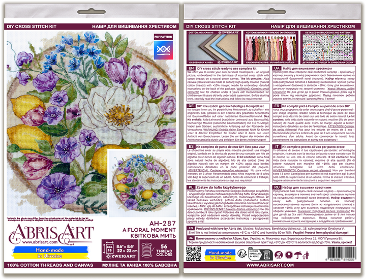 Cross-stitch kit - A floral moment AH-287