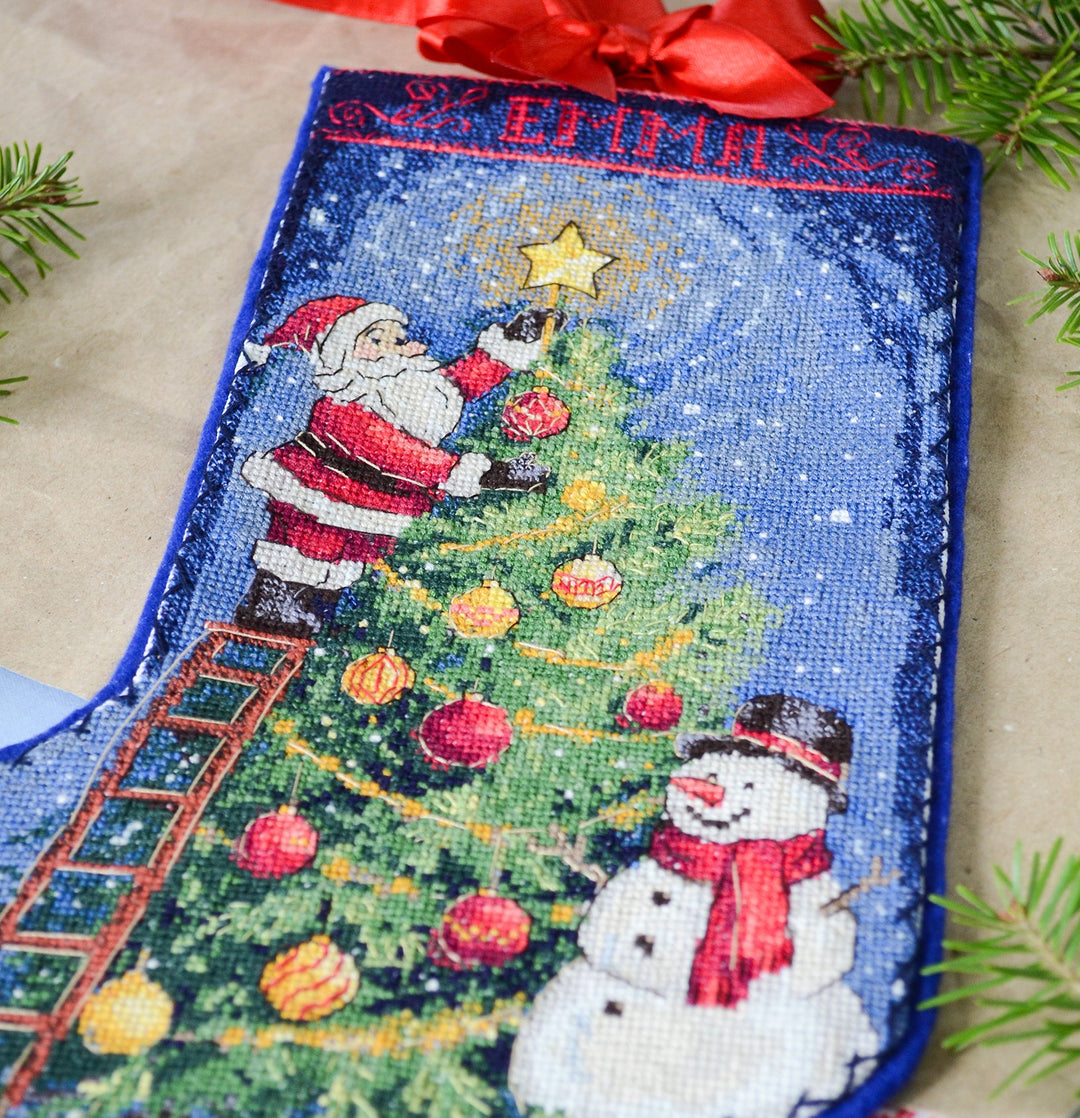 Spark the Celebration DIY Counted Cross-Stitch Boot Kit by Abris Art AHH-001