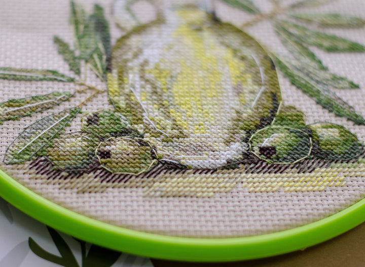 Counted Cross stitch kit - Olive aroma