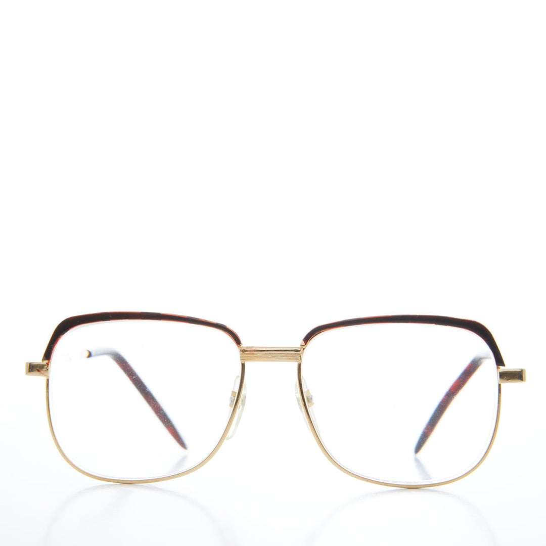 Square Two-Tone Vintage Reading Glasses - Ainsley