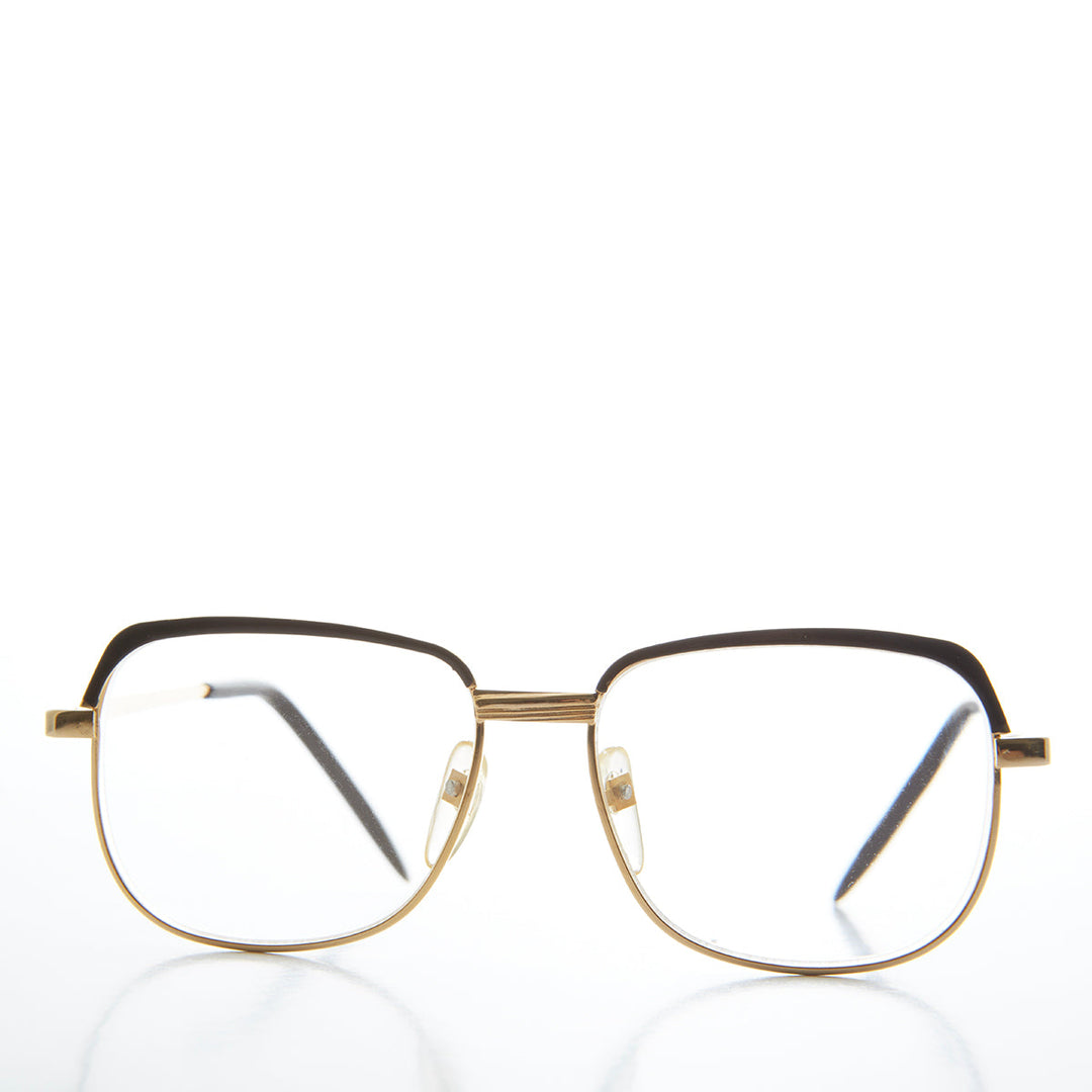 Square Two-Tone Vintage Reading Glasses - Ainsley