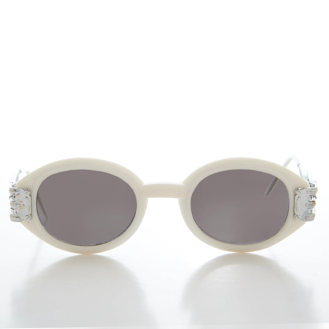Industrial Oval 90s Vintage Sunglasses - Alavian