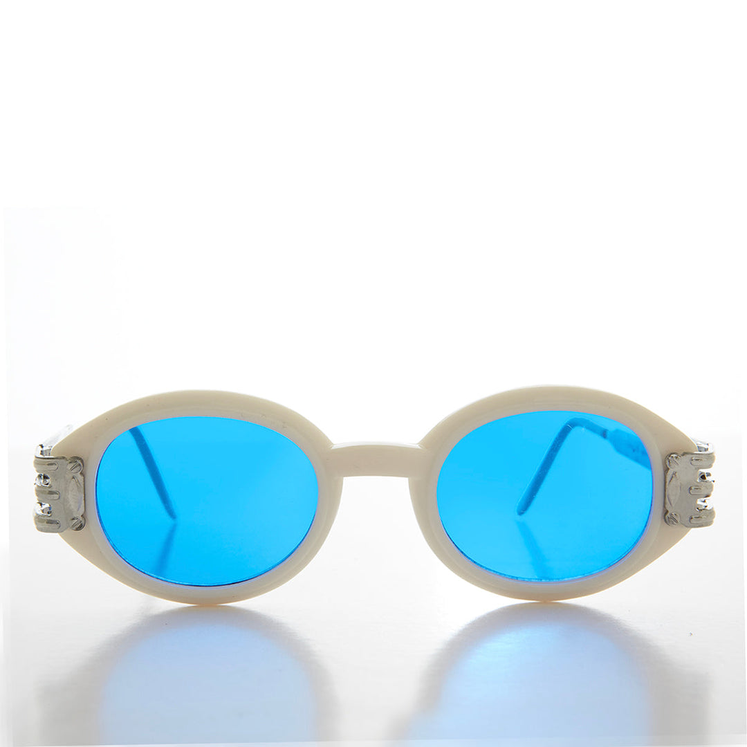 Industrial Oval 90s Vintage Sunglasses - Alavian