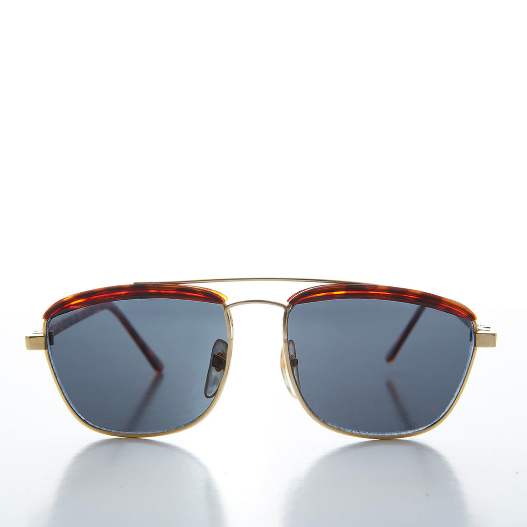 Gold Brow Bar Vintage Sunglasses - Albie
