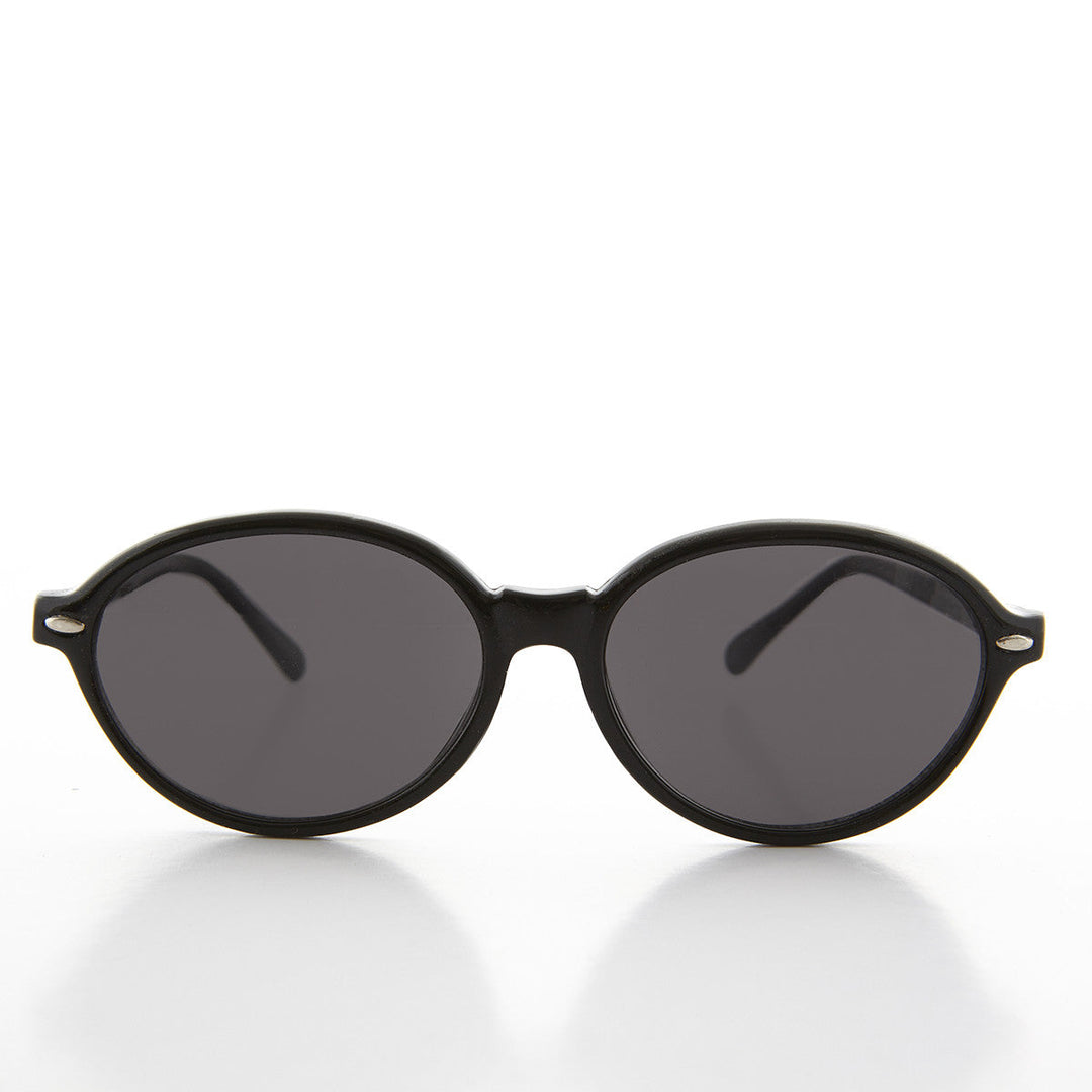 Women's Large Oval Glamour Vintage Sunglass - Alma