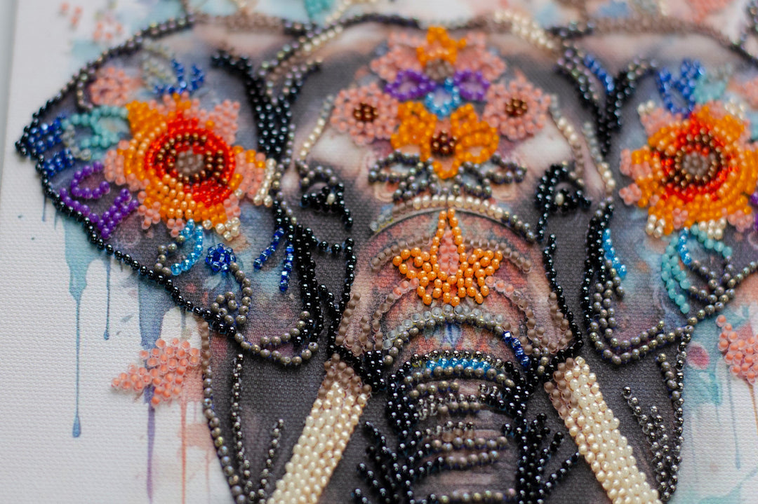 Mid-sized Bead Embroidery kit - Secrets of the east