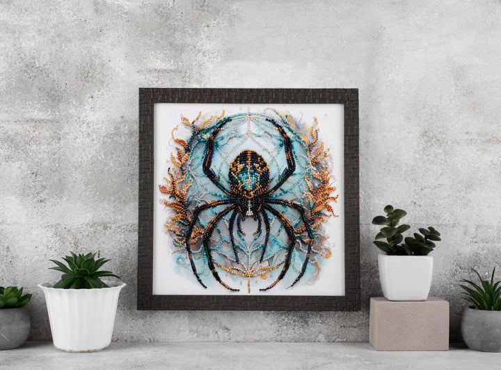 Mid-sized Bead Embroidery kit - Crystal Web