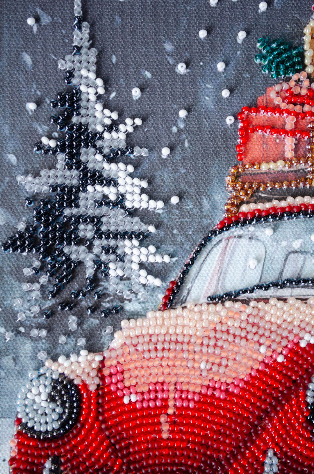 Holiday Delivery Mid-Sized Bead Embroidery Kit by Abris Art AMB-125