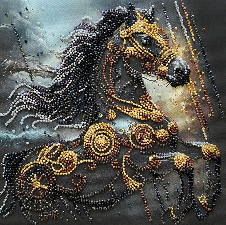Thunder of Darkness Mid-Sized Bead Embroidery Kit by Abris Art AMB-129