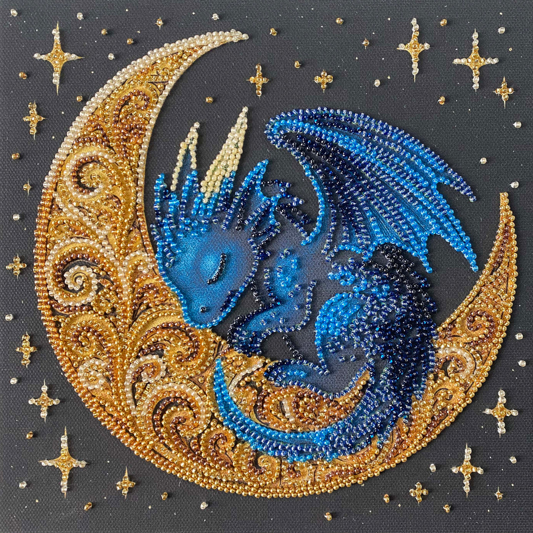 Little One of Moonlit Legends Mid-Sized Bead Embroidery Kit by Abris Art AMB-130