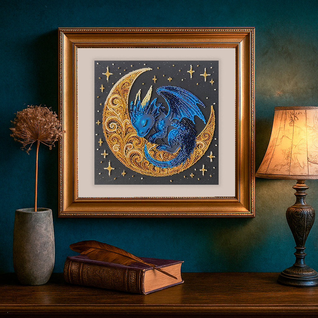 Little One of Moonlit Legends Mid-Sized Bead Embroidery Kit by Abris Art AMB-130
