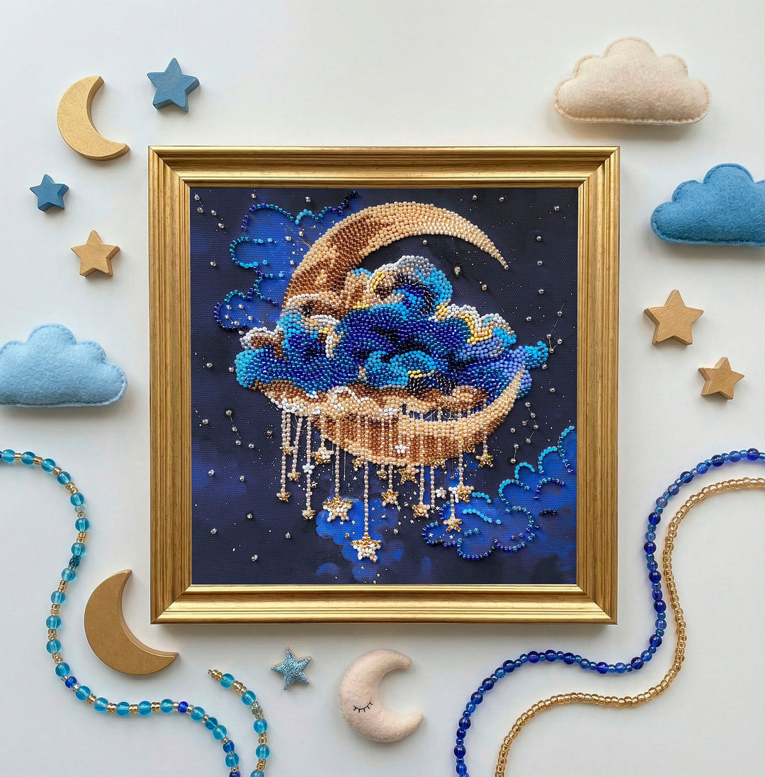 Cradle of Stellar Dreams Mid-Sized Bead Embroidery Kit by Abris Art AMB-138