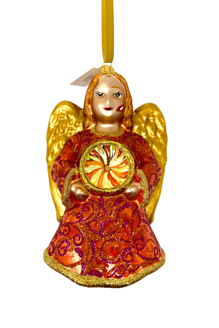 Amore Angel Glass Ornament