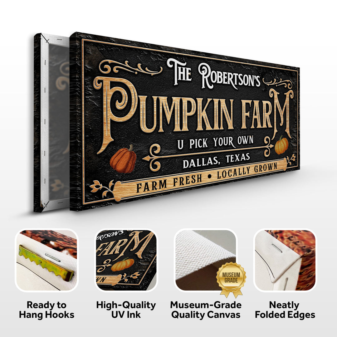 Personalized Pumpkin Farm Halloween Sign