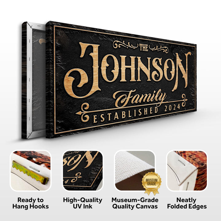 Personalized Family Sign X