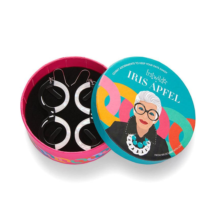 I Wear Eyewear Iris Drop Earrings by Erstwilder x Iris Apfel