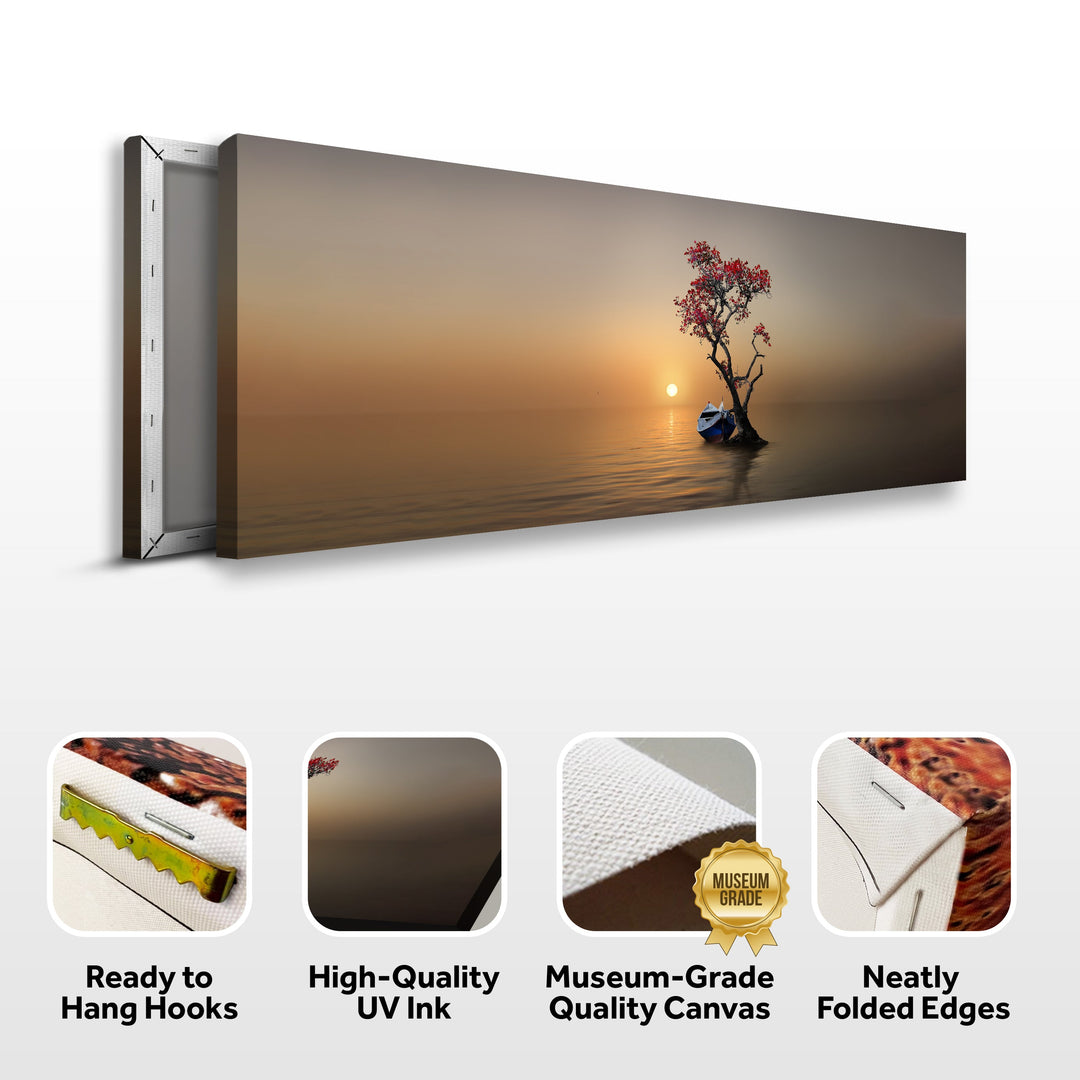 Alone Tree Canvas Wall Art IV